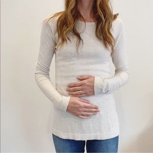 GAP Maternity Cream Pullover Sweater